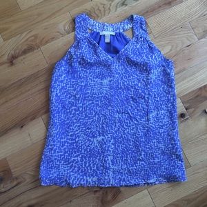 Banana Republic periwinkle 100% silk top